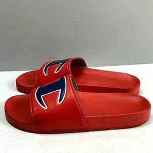 Champion Shoes Champion Ipo Slides Red Size Men Large Logo C